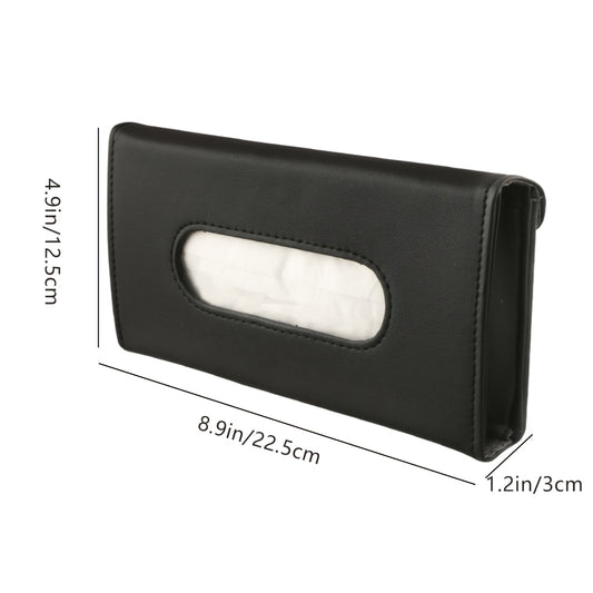 Brand New – PU Leather Car Sun Visor Tissue Box & Organizer