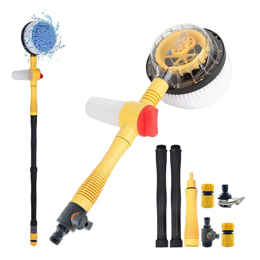 Car Wash Set 360 Degree Rotating Handle Detachable Telescopic Car Wash Brush With Soap Dispenser Suitable Car Yard Garden Pets