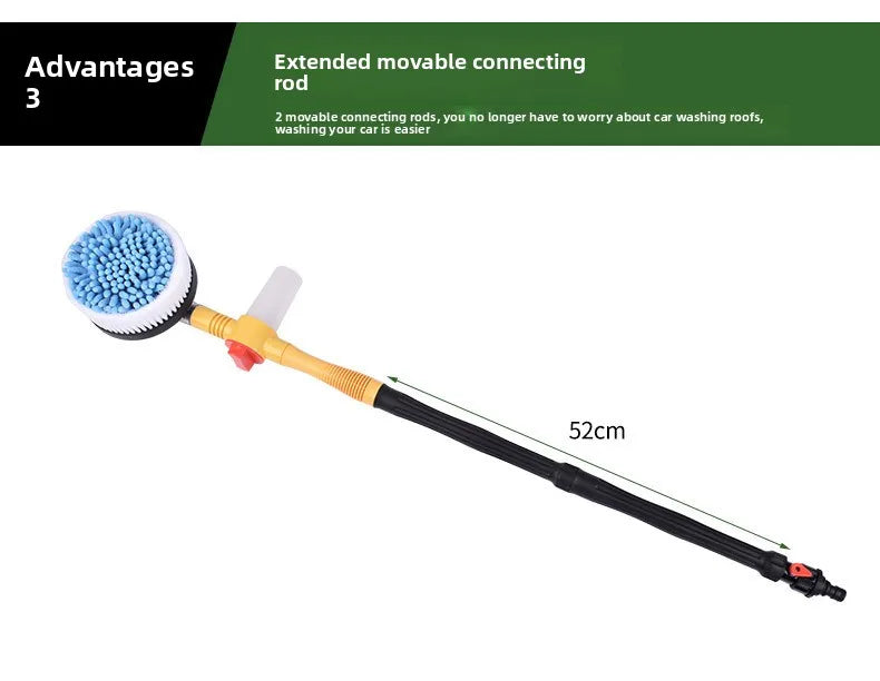 Car Wash Set 360 Degree Rotating Handle Detachable Telescopic Car Wash Brush With Soap Dispenser Suitable Car Yard Garden Pets