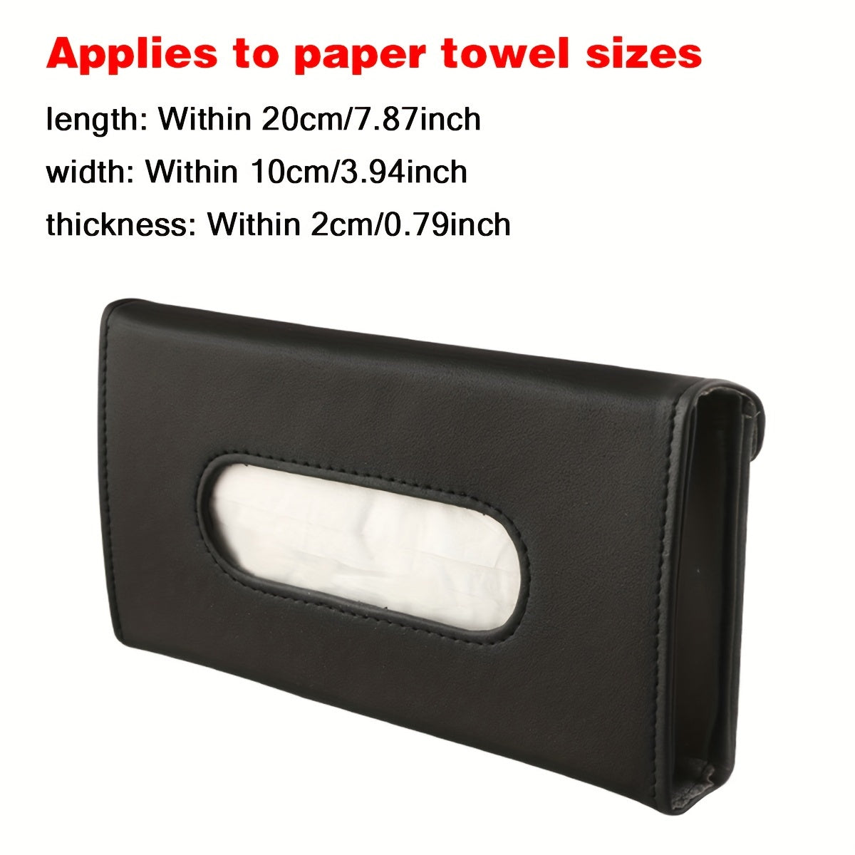 Brand New – PU Leather Car Sun Visor Tissue Box & Organizer