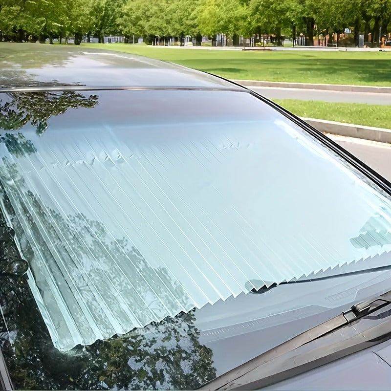 Automatic Retractable Car Sunshade Rear Window UV Heat Shield Aluminum Easy Install