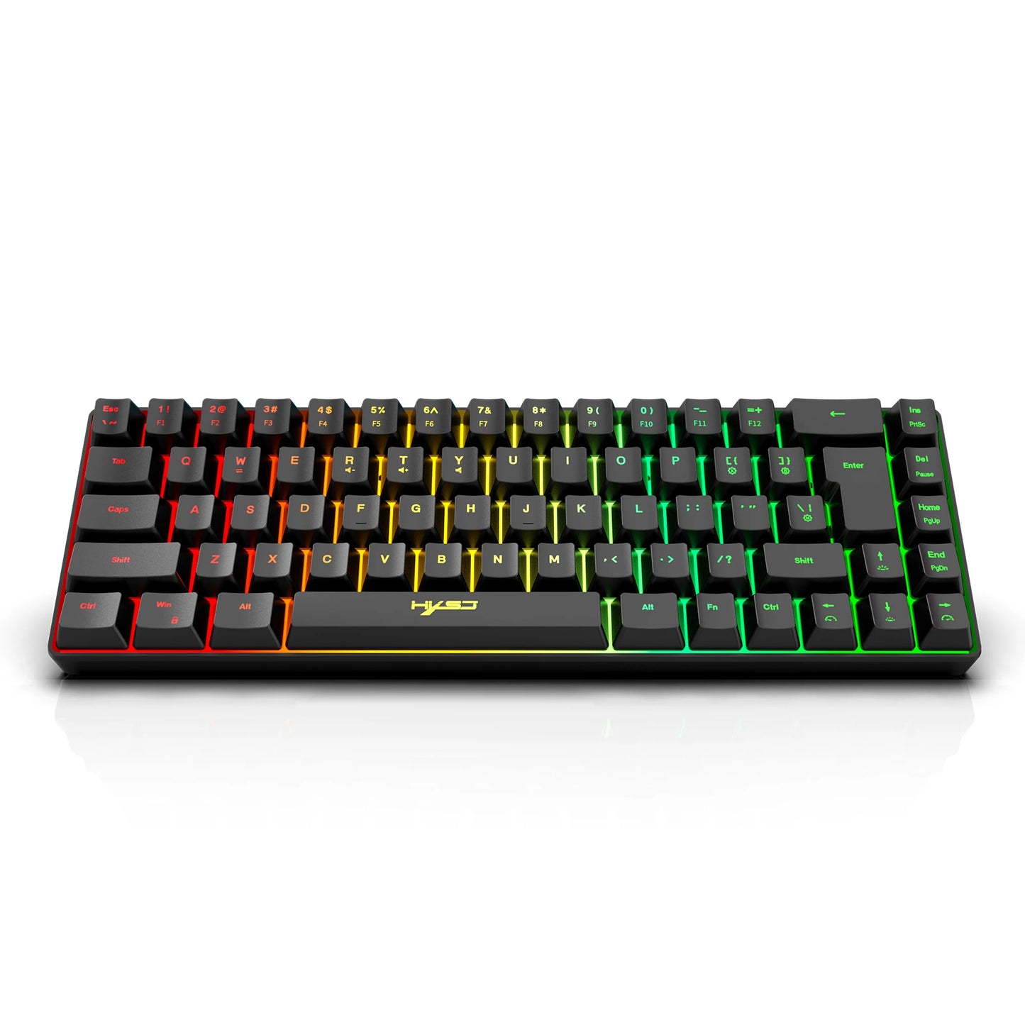 60% Gaming Keyboard,RGB Backlit Ultra Compact Mini 68 Key Wired Keyboard,Anti-Ghosting Keys, for Windows Laptops and PC