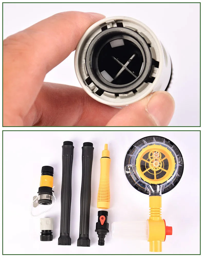 Car Wash Set 360 Degree Rotating Handle Detachable Telescopic Car Wash Brush With Soap Dispenser Suitable Car Yard Garden Pets