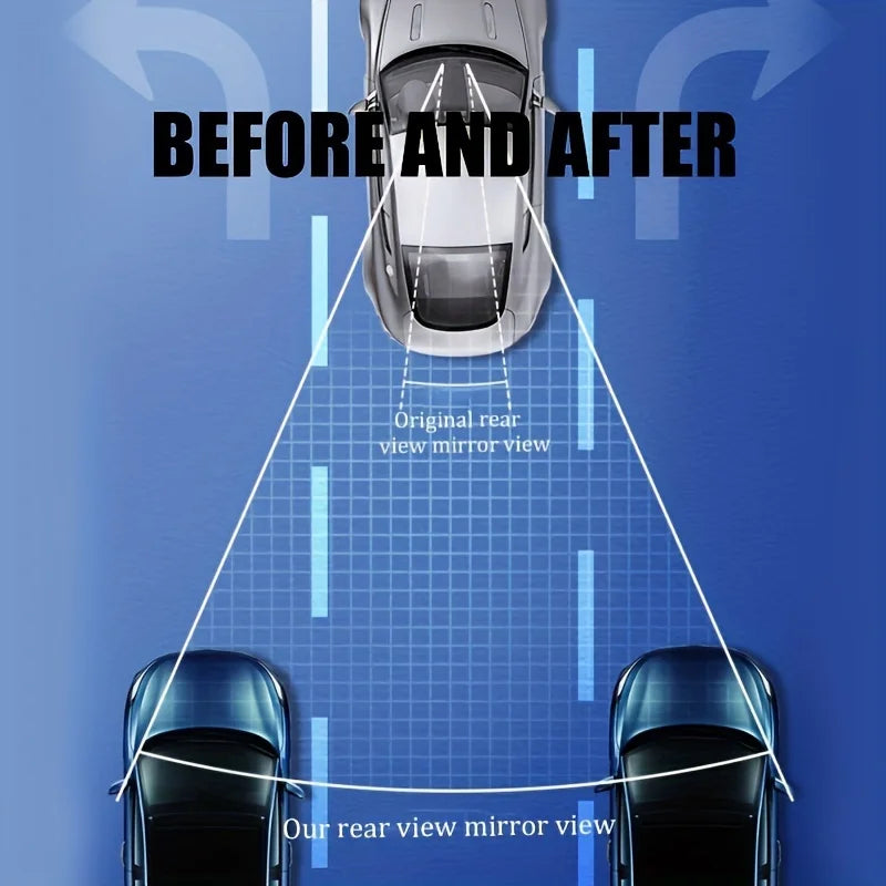 Universal Car Rearview Mirror | Blind Spot Wide Angle | Interior Reflective Auxiliary View