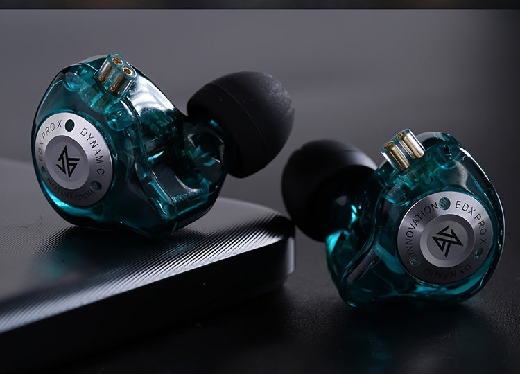 KZ EDX Pro X Dual Driver Hi-Fi In Ear Monitor Headphones - Exceptional Stereo Sound, Noise Cancelling, Wired IEM Earphones with Comfortable Fit - Eid Al-Adha Mubarak Gift Idea